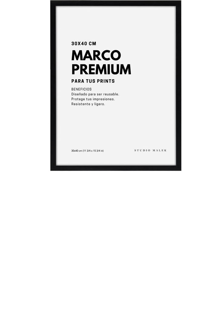 Marco Madera Negro 30x40 cm
